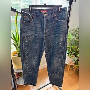 Lucky Brand Dark Blue Embellished Jeans